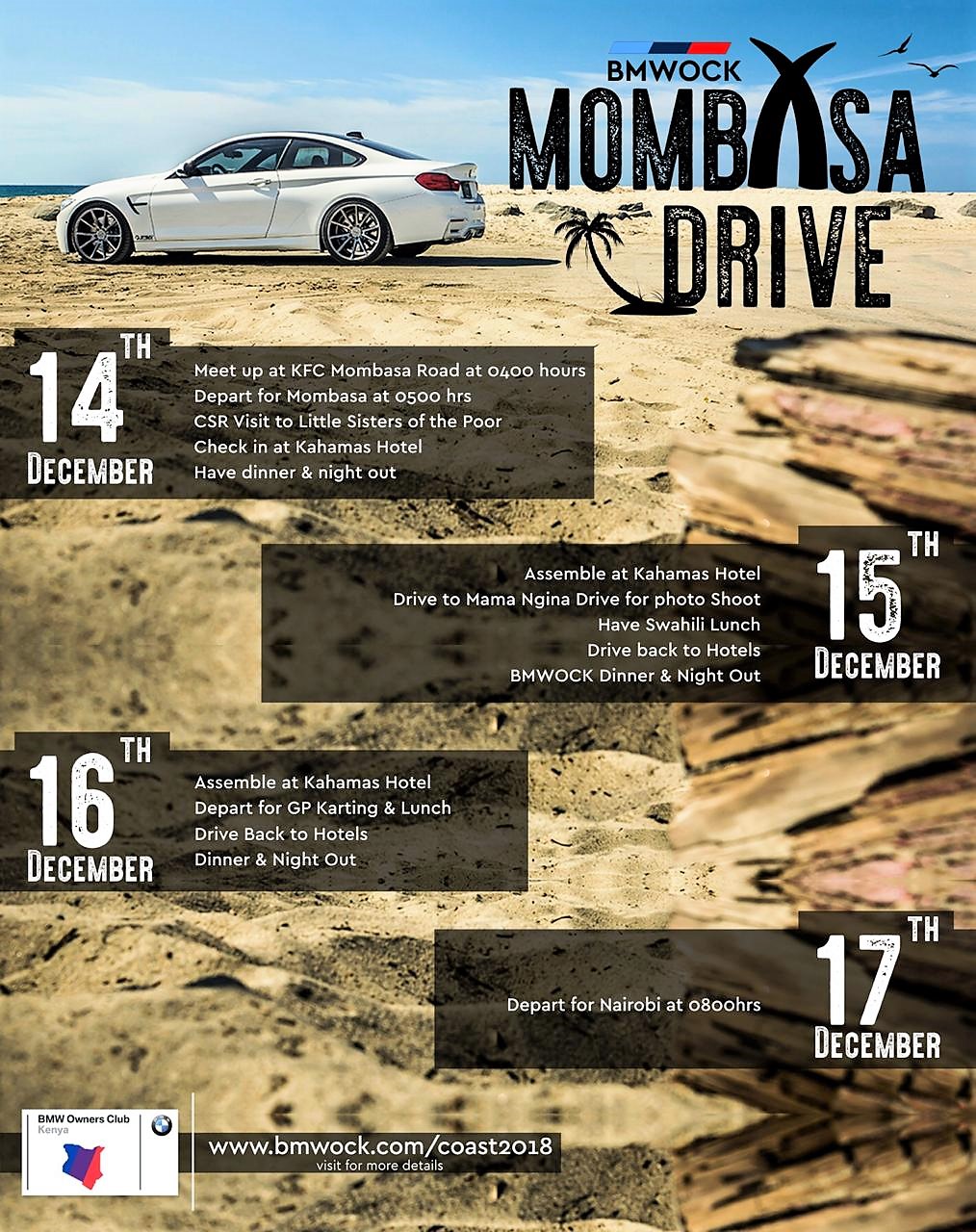 Mombasa Drive Itinerary